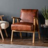 Harrington Accent Leather Chair - Two Colours Available