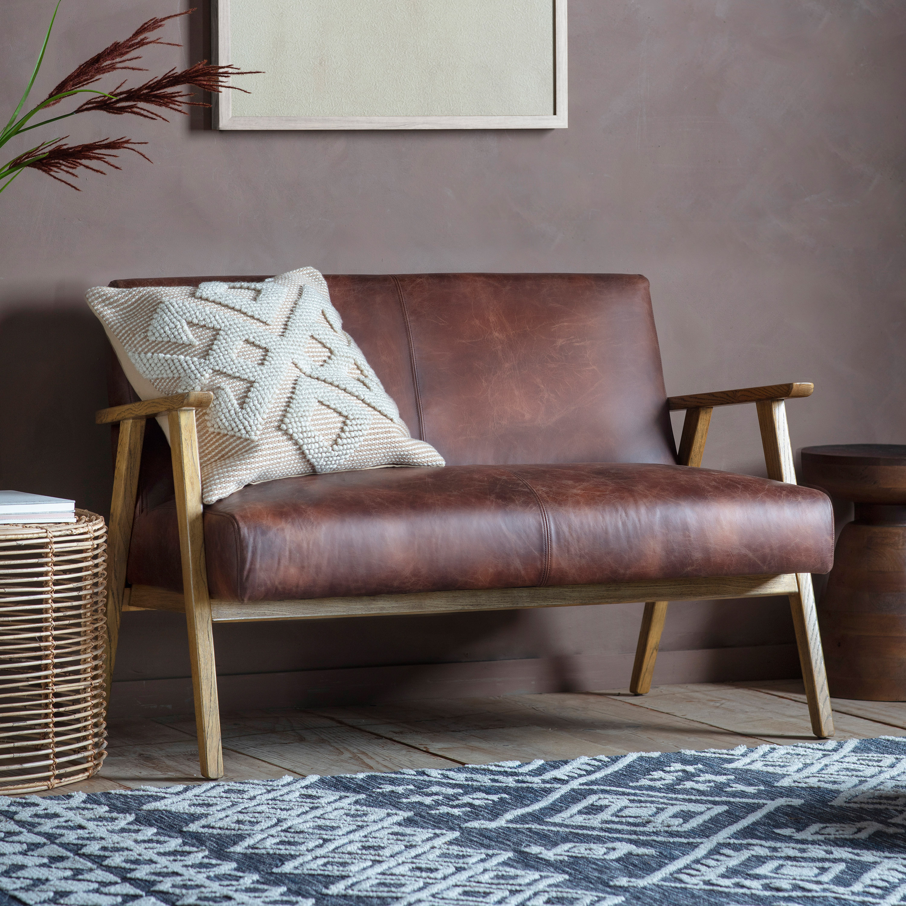 Accent chair for clearance brown leather couch