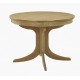 Shadows Circular Pedestal Dining Table with Sunburst Top - 115