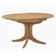 Shadows Circular Pedestal Dining Table with Sunburst Top - 115