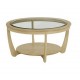 Shadows Glass Top Round Coffee Table - 974