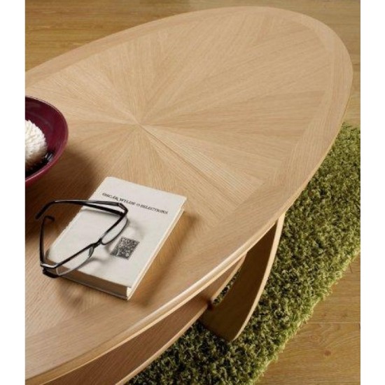 Shadows Sunburst Top Oval Coffee Table - 975 