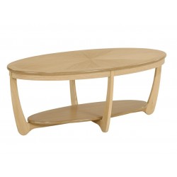 Shadows Sunburst Top Oval Coffee Table - 975 