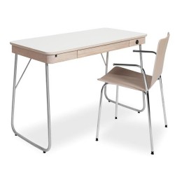 Skovby SM130 Desk - Top in White Laminate