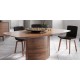 Skovby SM116 Dining Table - Black Nano Laminate Top