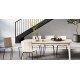 Skovby SM118 Dining Table - Black Nano Laminate Top