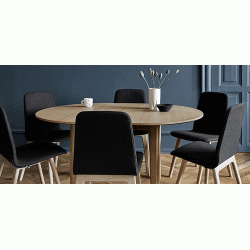 Skovby SM111 Dining Table - White Laminate Top