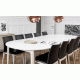 Skovby SM112 Dining Table - White Laminate Top