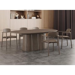 Skovby SM115 Dining Table - Black Nano laminate top
