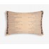 Large Beige With Orange Tips Lumbar Cushion
