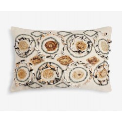 Large Lumbar Circular Detail Scatter Cushion