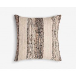 Large Square Beige Black Cream Scatter Cushion