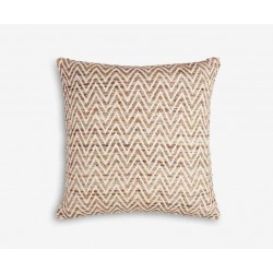 Medium Square Brown Chevron Scatter Cushion