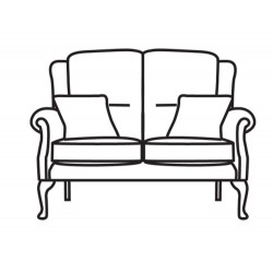 Vale Albany Legged 2 Seater Settee