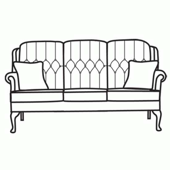 Vale Elba 3 Seater Sofa