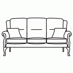 Vale Lucca 3 Seater Sofa