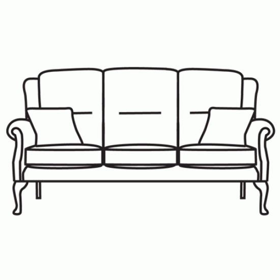 Vale Lucca 3 Seater Sofa