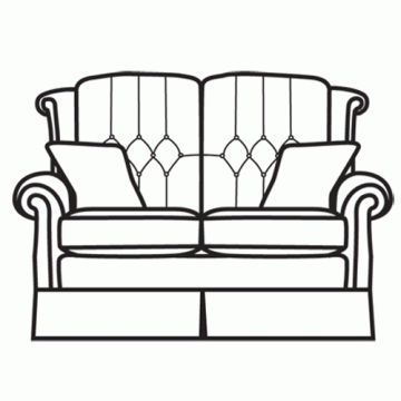 Vale Monza Small 2 Seater Settee