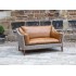 Malone 2 Seater Sofa - Hunting Lodge Fabric & Brown Tan Hide  - 5 Year Guardsman Furniture Protection Included For Free!