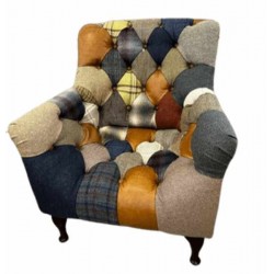 Bamford Club Patchwork Chair - 5 Year Guardsman Furniture Protection Included For Free!