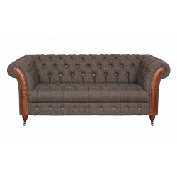 Chester Club 2 Seater Sofa - Moreland Harris Tweed  - 5 Year Guardsman Furniture Protection Included For Free!