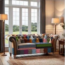 Chester Grange Patchwork Sofa   - 5 Year Guardsman Furniture Protection Included For Free!