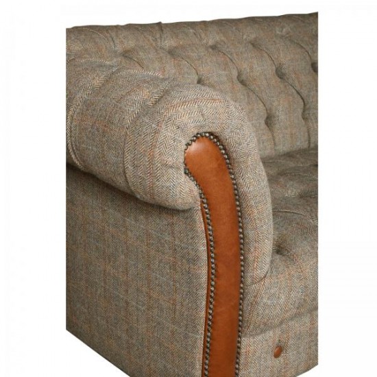 Chester Club 3 Seater Sofa - Hunting Lodge Harris Tweed - 5 Year Guardsman Furniture Protection Included For Free!