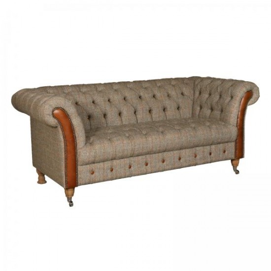 Chester Club 2 Seater Sofa - Hunting Lodge Harris Tweed - 5 Year Guardsman Furniture Protection Included For Free!