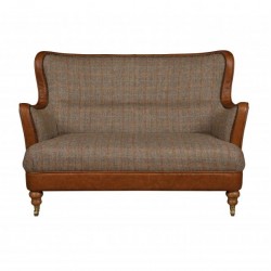 Ellis 2 Seater Sofa - Hunting Lodge Fabric & Hide  - 5 Year Guardsman Furniture Protection Included For Free!