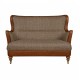 Ellis 2 Seater Sofa - Hunting Lodge Fabric & Hide  - 5 Year Guardsman Furniture Protection Included For Free!