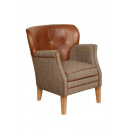 Elson Chair - Hunting Lodge Fabric & Leather - Get £££s of Love2Shop vouchers when you shop with us. 