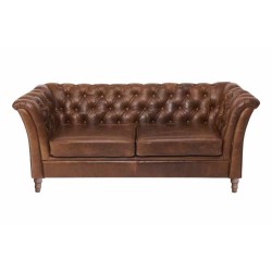 Granby 2 Seater Sofa - Tan Leather  - 5 Year Guardsman Furniture Protection Included For Free!