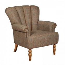 Lily Petite Chair - Hunting Lodge Harris Tweed - 5 Year Guardsman Furniture Protection Included For Free!