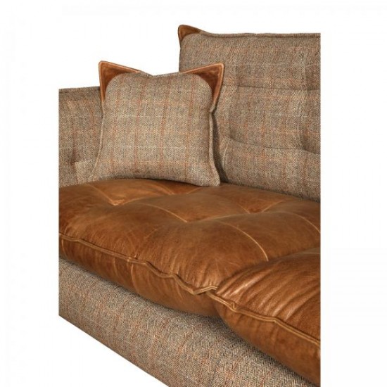 Regent 2 Seater Sofa - Hunting Lodge Fabric & Leather  - 5 Year Guardsman Furniture Protection Included For Free!