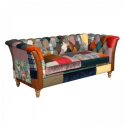 Rutland Harlequin Patchwork 2 Seater Sofa   - 5 Year Guardsman Furniture Protection Included For Free!