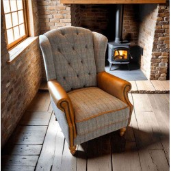 Westminster Wing Armchair - Fellwood Lodge Fabric - 5 Year Guardsman Furniture Protection Included For Free!