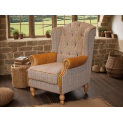 Westminster Wing Armchair - Fellwood Lodge Fabric - 5 Year Guardsman Furniture Protection Included For Free!