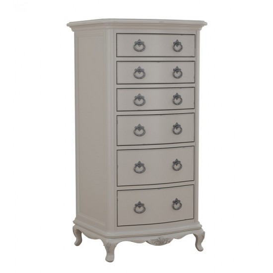 Willis and Gambier Etienne Grey Tallboy Six Drawer Chest 