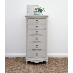 Willis and Gambier Etienne Grey Tallboy Six Drawer Chest 