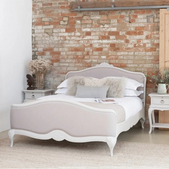 Willis and Gambier Etienne Grey Upholstered Bedframe