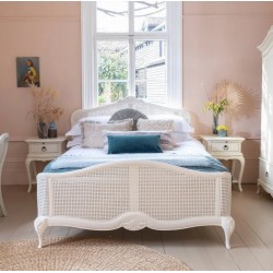 Willis and Gambier Ivory Rattan Bedframe - EASTER PROMOTION UNTIL 30-4-2025 - FREE LOVE TO SHOP VOUCHERS FOR ALL ORDERS PLACED THIS MONTH. 