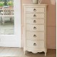 Willis and Gambier Ivory Tallboy 6 Drawer Chest
