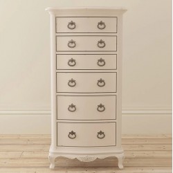 Willis and Gambier Ivory Tallboy 6 Drawer Chest