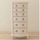 Willis and Gambier Ivory Tallboy 6 Drawer Chest