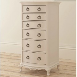 Willis and Gambier Ivory Tallboy 6 Drawer Chest