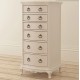 Willis and Gambier Ivory Tallboy 6 Drawer Chest