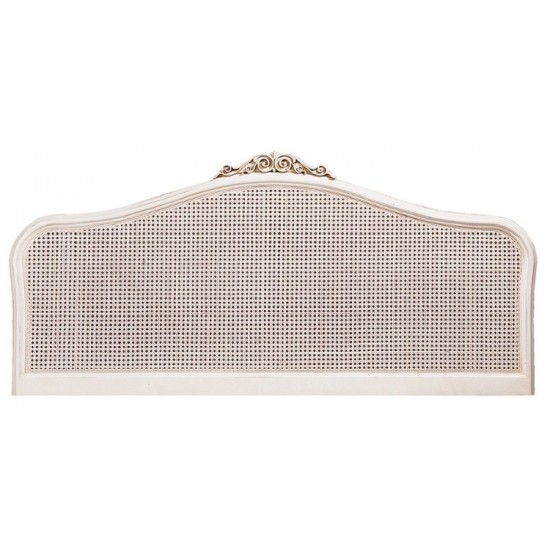 Willis and Gambier Ivory Rattan Headboard 