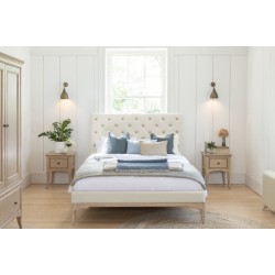 Willis and Gambier Toulon Low End Bed - Cream Fabric - EASTER PROMOTION UNTIL 30-4-2025 - FREE LOVE TO SHOP VOUCHERS FOR ALL ORDERS PLACED THIS MONTH. 