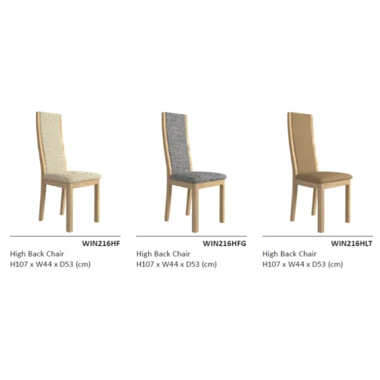 Winsor Stockholm High Back Dining Chair