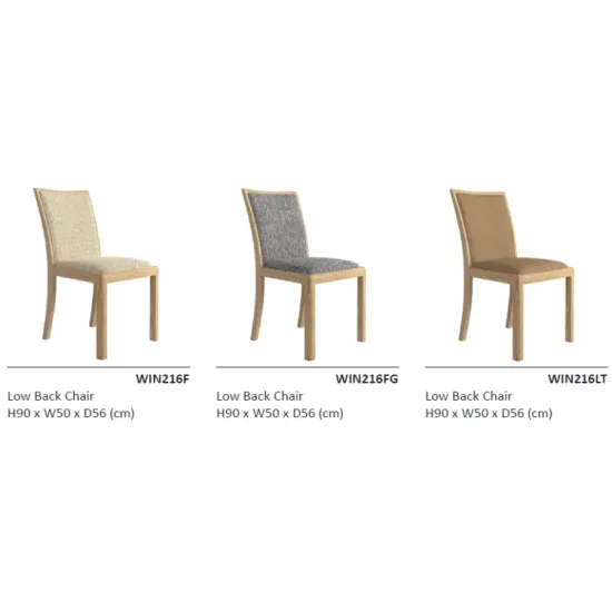 Winsor Stockholm Low Back Dining Chair